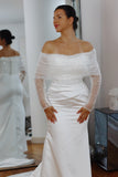 Sparkly Off-Shoulder Bridal Dress Topper