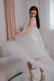 Ruffled Bridal Cape