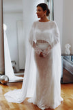 Luxury Chiffon Bridal Cape