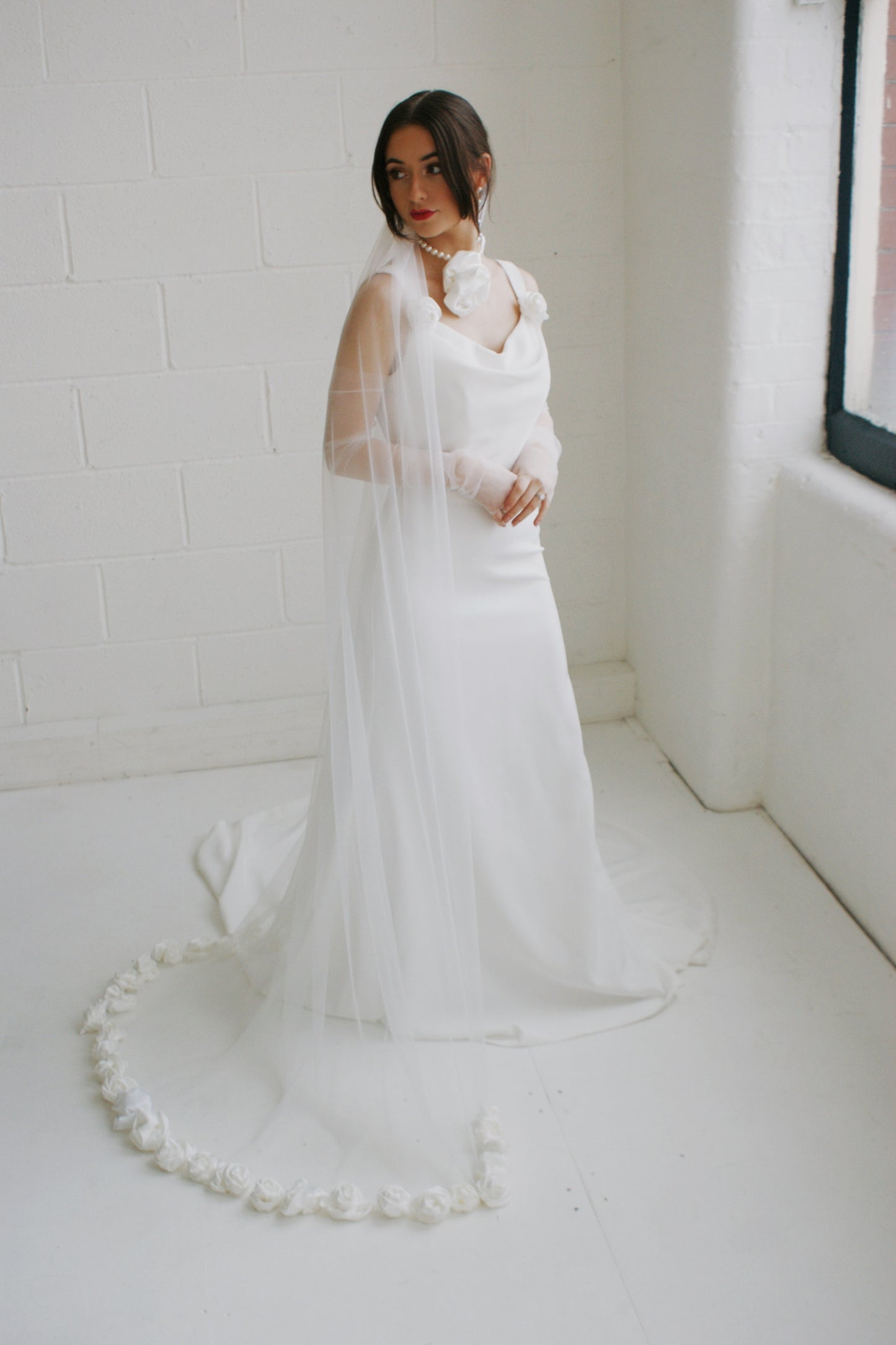 Rosa Crepe Bridal Gown - Velo Bianco