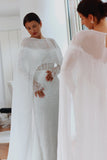 Luxury Chiffon Bridal Cape