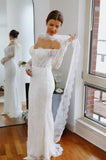 Wide Chantilly Lace Bridal Scarf
