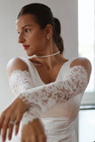 Detachable Lace Bridal Sleeves