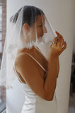 Lace Trim Short Wedding Veil