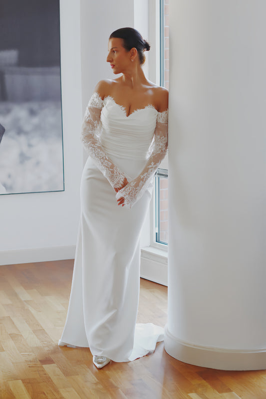 May ~ Elegant Lace Detail Wedding Dress