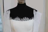 Chantilly Lace Sleeves and Lace Trim Set – Bridal Gown Accessory with Lace Border