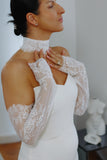 Chantilly Lace Rose Sleeves and Choker Set – Chantilly Lace Bridal Gown Accessory