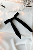 Black Velvet Hair Bow