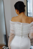 Sparkly Off-Shoulder Bridal Dress Topper
