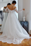 Detachable Organza Bridal Train