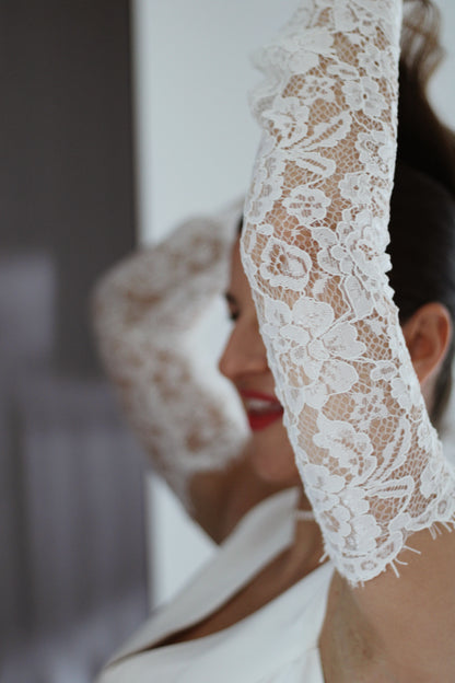 Detachable Lace Bridal Sleeves