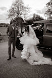 Cathedral Ruffled Wedding Veil