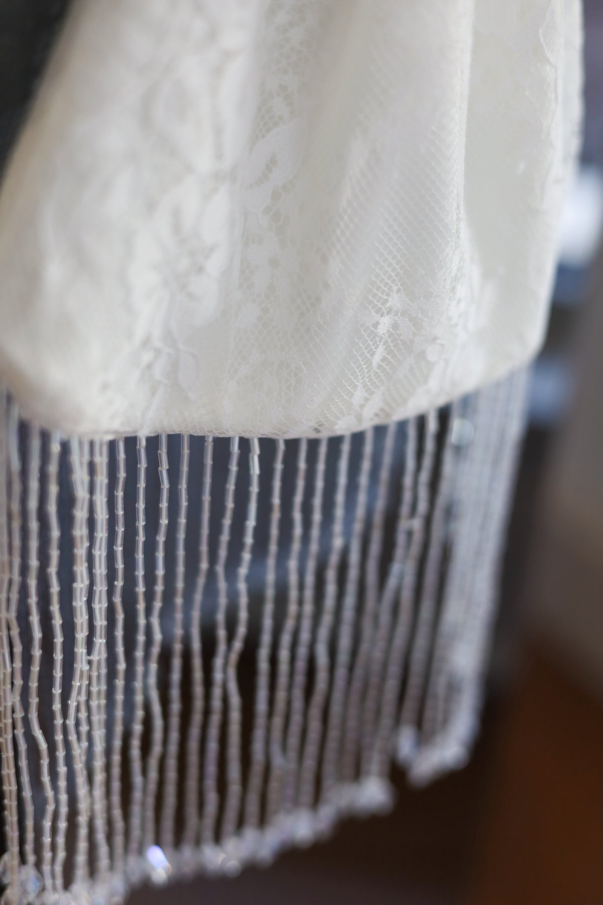 Luxury White Fringe Bridal Bag