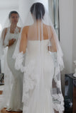 Chantilly Lace Drop Wedding Veil