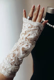 Short Lace Wedding Cuffs