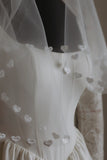 Handmade Heart Wedding Veil