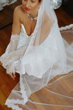 Elegant Chantilly Lace Bridal Sleeves
