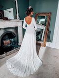 Sample - Boho Long Sleeve Bridal Gown