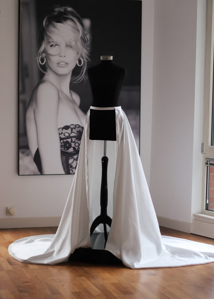 Luxury Bridal Satin Overskirt