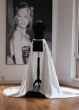 Luxury Bridal Satin Overskirt