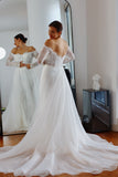 Detachable Organza Bridal Train