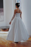 Caroline Minimalist Satin Wedding Dress