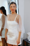Pearl Embellished Bridal Cape