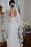 Chantilly Lace Cathedral Wedding Veil