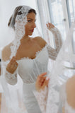 Chantilly Lace Cathedral Wedding Veil