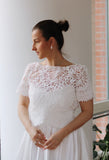 Klara Lace Bridal Top - Velo Bianco