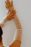 Luxury Sequin Appliqué Wedding Sleeves