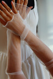 Pleated Organza Wedding Sleeves
