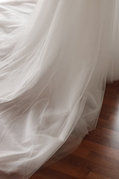 Extra Layered Tulle Overskirt - Velo Bianco