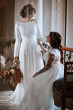 Sample - Boho Long Sleeve Bridal Gown