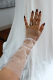 Short Fingerless Wedding Gloves