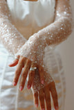 Luxury Sequin Appliqué Wedding Sleeves