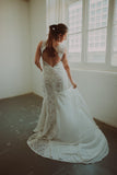 Sample - Klara Fit & Flare Bridal Gown in Cream