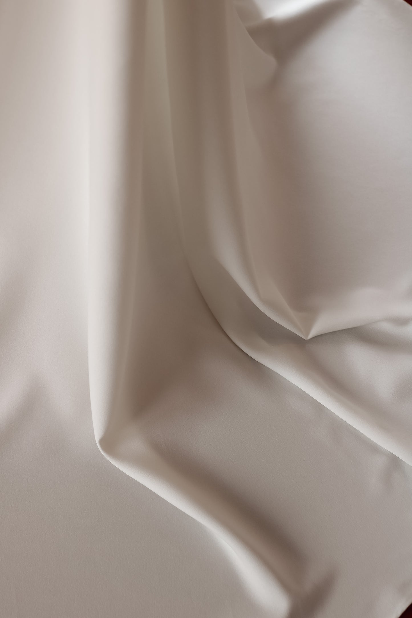 Detachable Crepe Bridal Overskirt - Velo Bianco