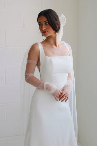 Perla Crepe Bridal Gown - Velo Bianco
