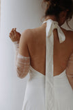 Pearl Tulle Bridal Sleeves