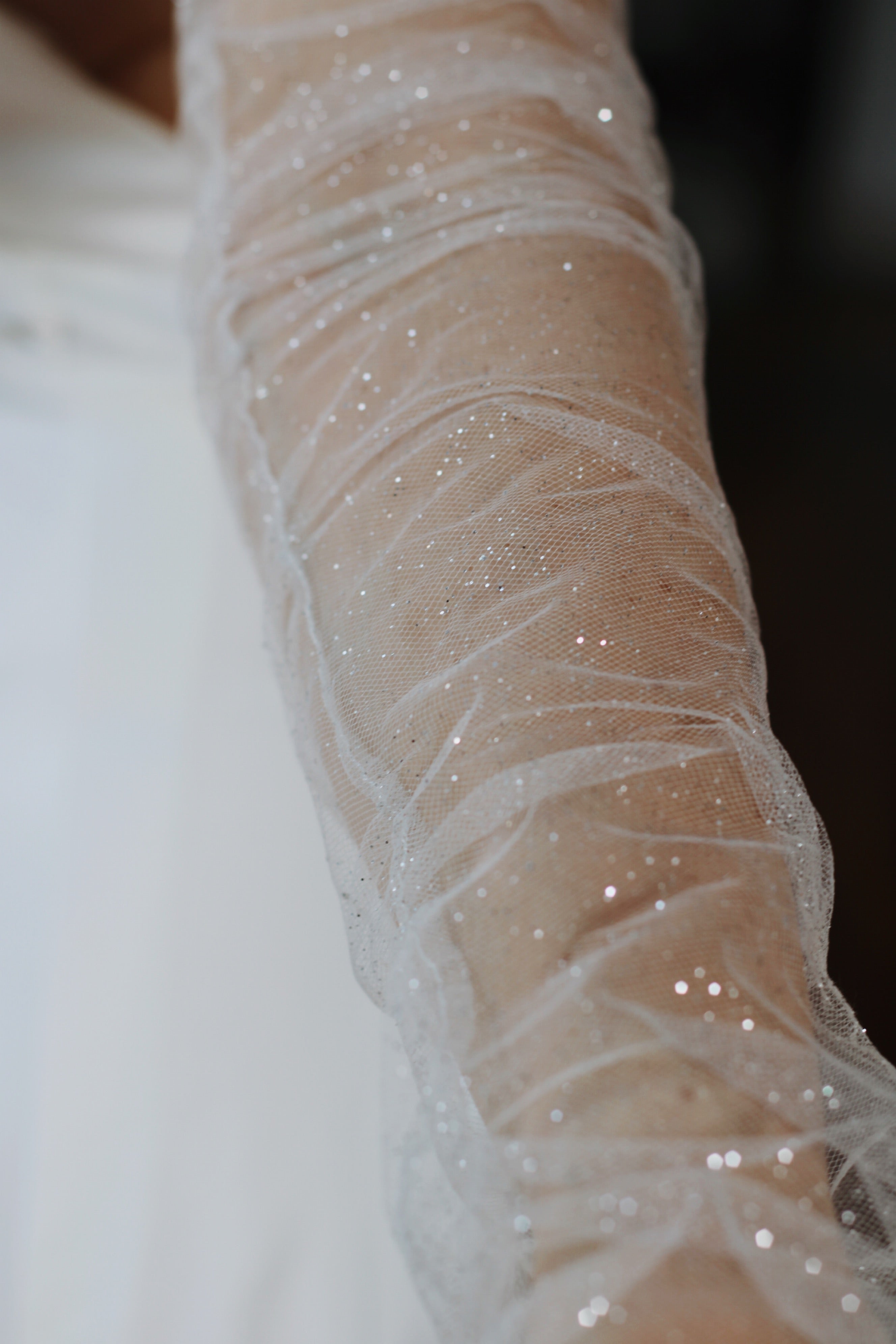 Glitter Detachable Bridal Sleeves