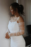 Tulle Detachable Bridal Sleeves