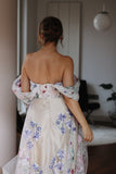Flower Off-the-shoulder Bridal Gown