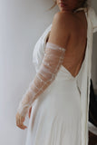 Pearl Tulle Bridal Sleeves