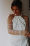 Glitter Detachable Bridal Sleeves - Velo Bianco