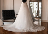 Detachable Organza Bridal Overskirt