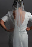 Luxury Pearl Wedding Veil Blusher
