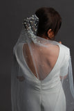 Luxury Pearl Wedding Veil Blusher