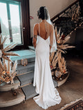 Minimalistic Crepe Bridal Gown