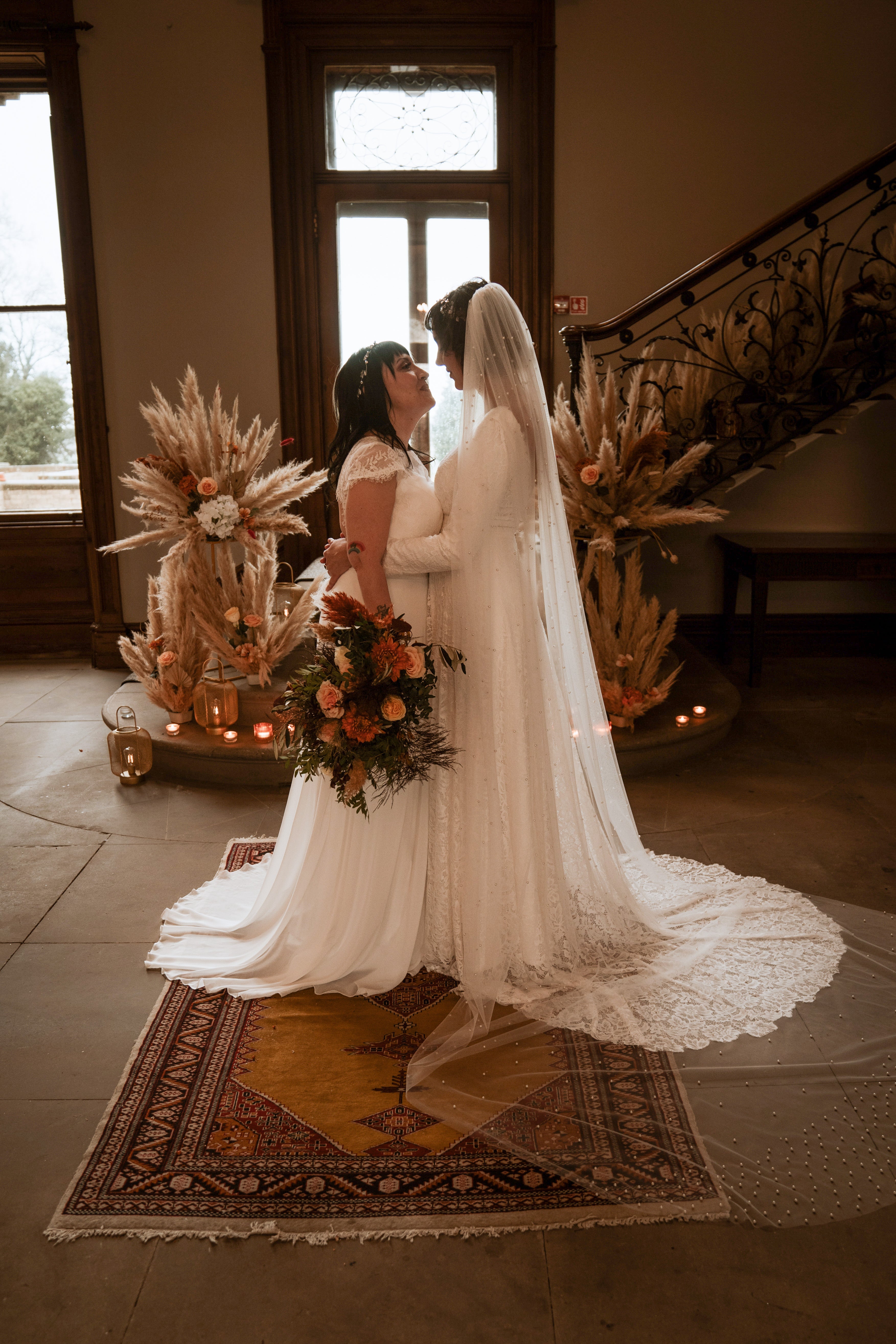 Pearl Cathedral Wedding Veil - Velo Bianco